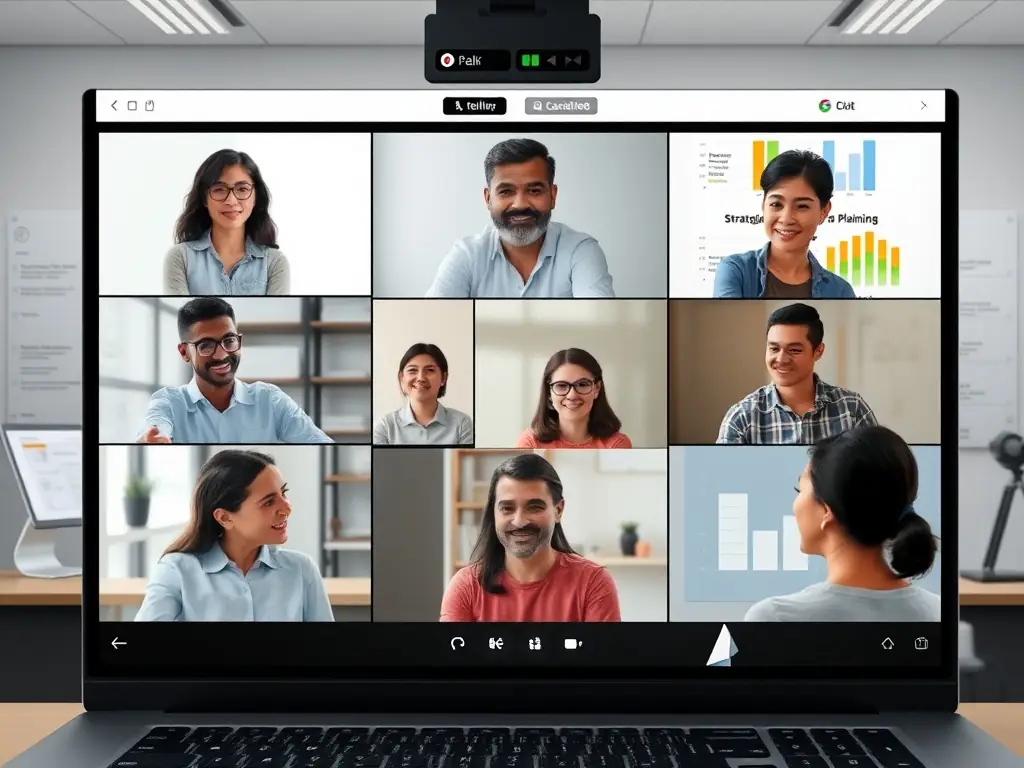 Participants engaged in a virtual classroom during an online training session.